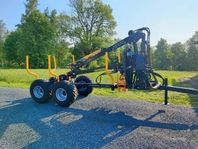 Skogsvagn 5 ton med 5,5 m kran 4 WD