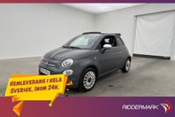 Fiat 500C 8V 69hk Lounge Nedfällbar-Tak Sensorer Bluetooth