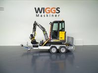 Volvo EC18E - 22 / Engcon EC02B /  Indespension Trailer