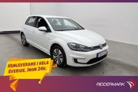 Volkswagen E-Golf 136hk CarPlay Navi Sensorer Adaptiv-Fart