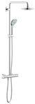 GROHE Euphoria 180 dushsystem med takdusch med termostatblan