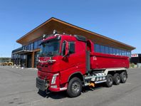 Volvo FH13 540 Tridem tippbil plogutrustad + underbett