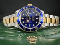 Rolex Submariner 40mm 16613 G/S Blå Toppskick