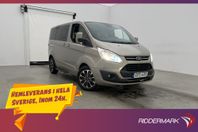 Ford Tourneo Custom Limited 170hk Värm Drag B-Kam Skinn Moms