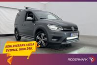 Volkswagen Caddy Alltrack 2.0TDI 4M Värm Drag 2xDörr CARPLAY