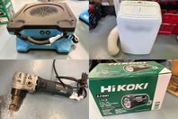 Friskluftsfläkt, Air condition, Nibbler & Ficklampa