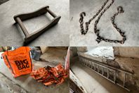 Redskapsfäste till bakskopa, Lyftkätting, Stege & Multisteg