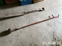 Kloakskopa & spade, Pressening & Vikt till trepuktslyft