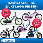 Marvil Barn cyklar 12 och 16 tum