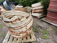 Distans & Klämringar för dubbelmontage 38"