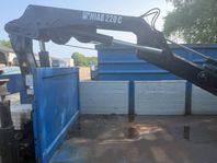 Lastbilskran HIAB 220-5+CMT 10m3 Lastväxlarflak