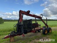 Timmervagn Pellonpaja & Helhydraulisk gallringsprocessor Hyp