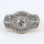 Ring 18K med diamanter 1xca0,80ct 9,1g