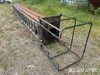 Skorsten med aluminiumstege och arbetsplatå m.m