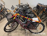 Parti med begagnade cyklar olika modeller