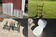 Armaturer, Takstege, WC-Stol, Armaturer & Slaktbänk mm