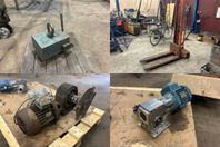 Luftmagnet, Palltruck, Elmotor & Elmotor med växel