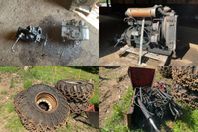 Hydraulpumpar, Motor, Skogsdäck, Hydraultank, Inplastare m.m
