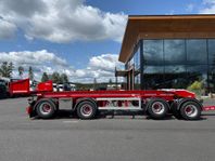 Hakarps - 38 tons LVX vagn med tipp, skjut boggie och flak
