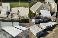 L stöd, Kantbalk, T stöd, Trappstenar & Kantsten