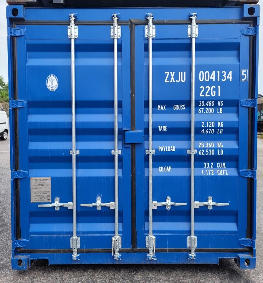Ny 20 fot container i Stockholm