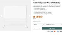 (Leverans) 2st Lintex ONE Whiteboard Mobil dubbelsidig