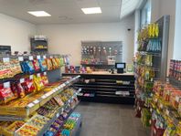 Kiosk med endast godis och läsk