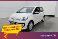 Volkswagen UP! 1.0 MPI 75hk high up! P-Sensorer Farthållare