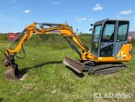 Grävmaskin Hanix H36B med tilthuvud hammare o