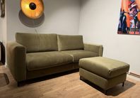 KAP Bäddsoffa och Fotpall, showroom-ex - Sweef