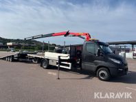Kranbil Iveco Daily 70C18H med 3,5 tons släp