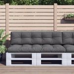 vidaXL Pallet Cushions 2 pcs Anthracite Fabric (SKU360821)