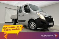 Opel Movano Dubbelhytt 2.3CDTI Flakbil Värmare Drag Moms
