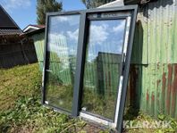 Glasdörr i aluminium Elvial