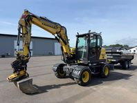 Hjulgrävare Yanmar B 95W Max utrustad Tipp vagn redskap