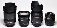 Nikon 18-105 , 35-70, Tamron 18-200, Cosina 19-35