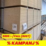 OSB-skiva 11×897×2500 mm – 80st (Helpall) 9999kr/pall