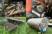 Provmjölksutrustning, Vakuumpumpar, Ränngaller & Mjölktank