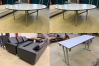 Bord 27 st & 3-sits soffa 2st