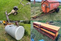 Motorslåtter, Gödselspridare, Farmartank & Såmaskin