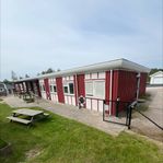 Byggnad bestående av 5 moduler