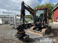 Grävmaskin Volvo ECR25D med släp