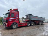 Volvo FH 480 LAXO med flak samt grustrailer