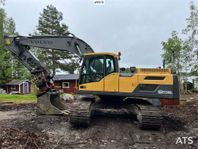 Volvo EC 250 DL grävsystem, rotor och planerskopa