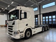 Scania R590 V8 8x4 Tridem Lastväxlare Joab 27 tons
