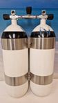 Dykflaska EUROcylinder 2x15Lx232BAR