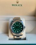 Rolex Oyster Perpetual 41mm Grön 2023 Fullset Nyskick!