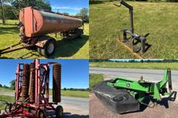 Vattentank, Storsäckslyft, Ringvält & John Deere 1340