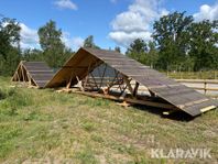 Takstolar med sval 13x8m