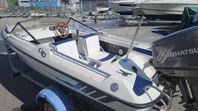 Fletcher arrowflyte med 60 hk Tohatsu Defekt motor Ge BUD